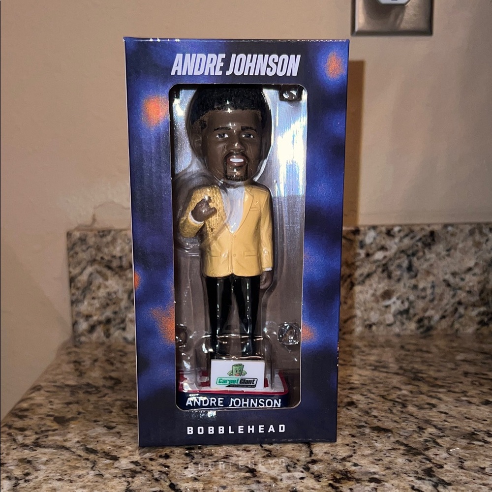 Nike Andre Johnson Bobblehead with Yellow Jacket